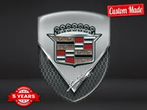 Cadillac Pegatinas 3D Gel Estilo Cúpula Tuning Etiquetas Carreras ST